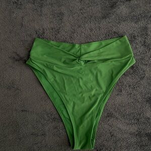 Aerie Green High-Waisted Bikini Bottom